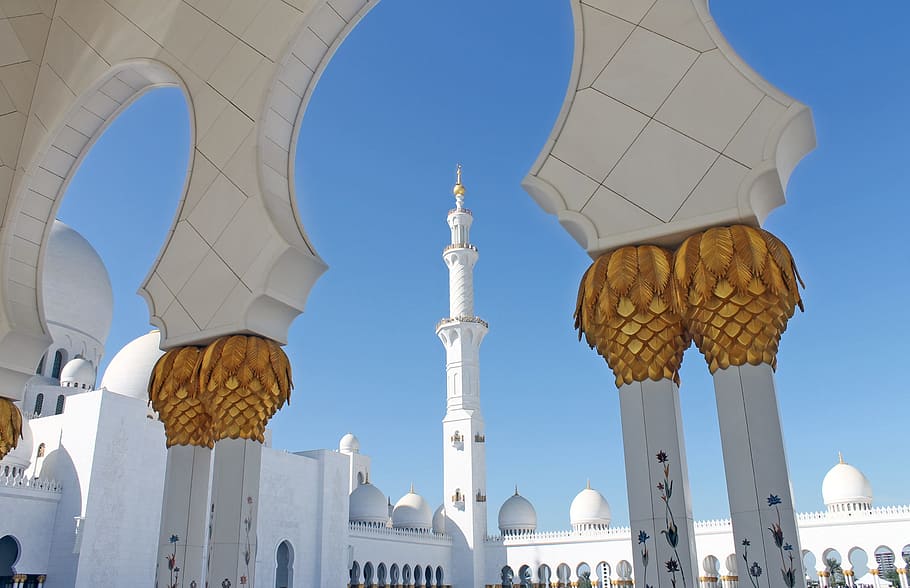 Muslim Minaret, fairy tales, low angle view, directly below, belief