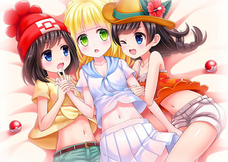 Pokemon Sun and Moon Mimo, pokmon, pokmon sun and moon, mizuki pokmon, lillie pokemon