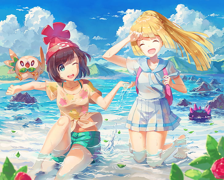 Pokemon Sun and Moon Nintendo Switch, pokmon sun and moon, lillie pokemon, moon pokmon, pyukumuku pokmon