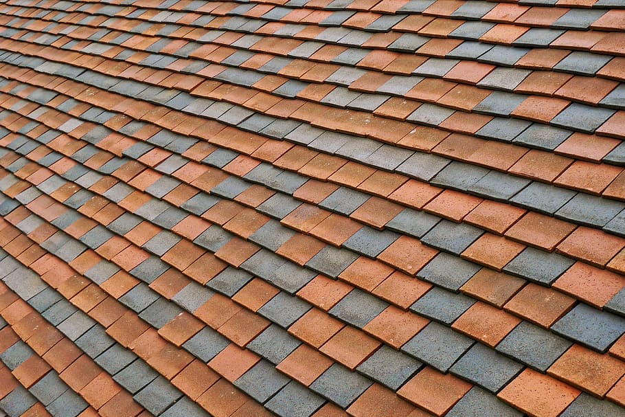 Red Clay Roof Tiles, built structure, textured, waterproof, lap Free HD Wallpaper