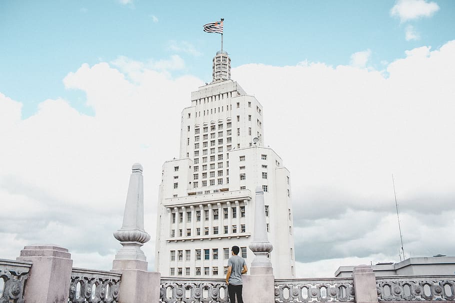 Sao Paulo Street Art, spire, urban, built structure, flag Free HD Wallpaper