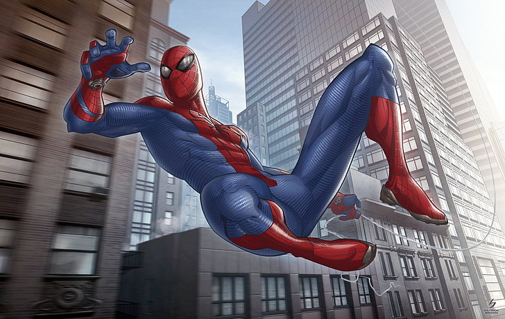 Spider-Man Art Gallery, day, young adult, spider, heroes Free HD Wallpaper