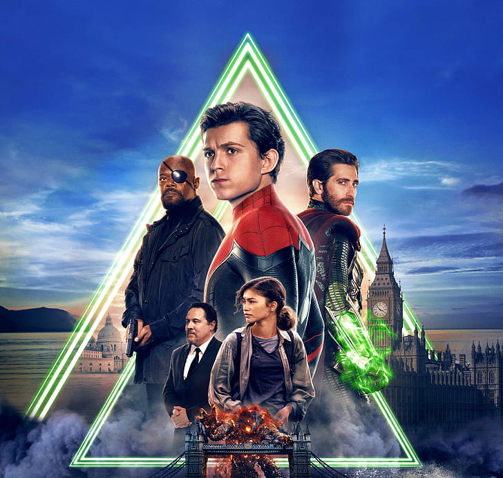 Spider-Man Far From Home Cover, exclusive, nick fury, sony pictures, from Free HD Wallpaper