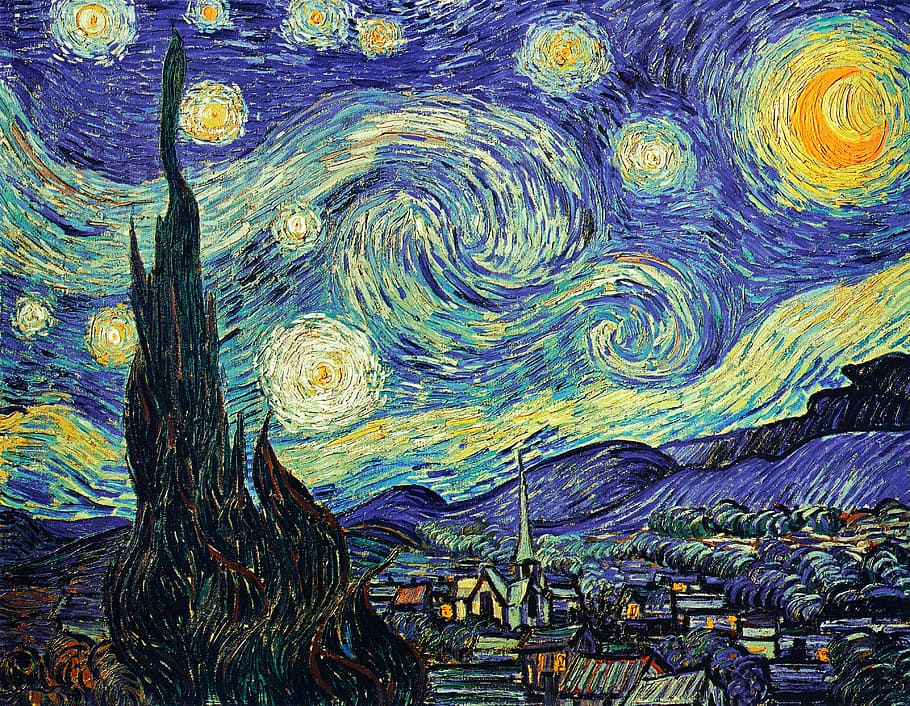 Starry Night Meaning, vincent, multi colored, water, paintings