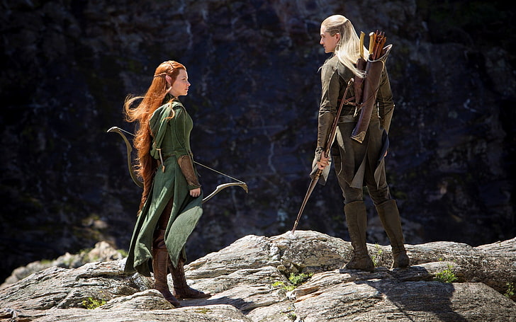 Tauriel Hairstyle, tauriel, solid, evangeline lilly, looking