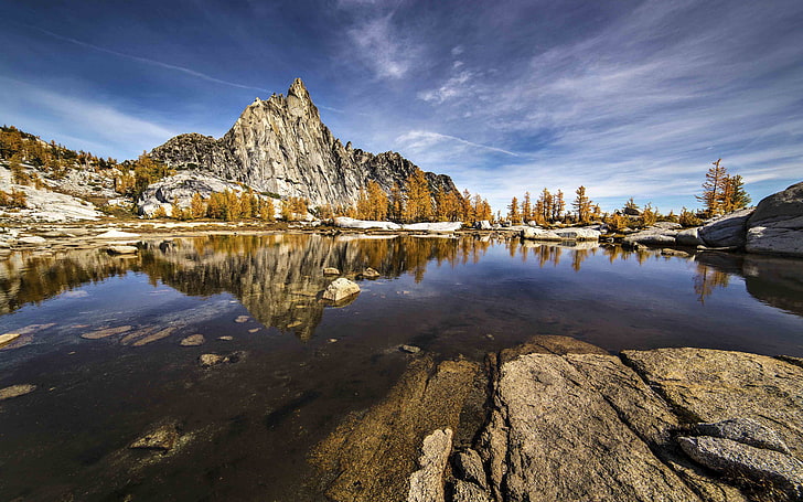 tranquil scene, formation, alpine, cloud  sky Free HD Wallpaper