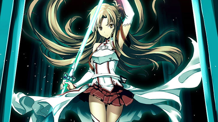 Virtual Reality Anime, sword, asuna, anime, online Free HD Wallpaper