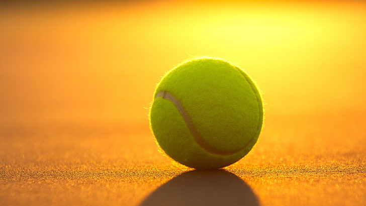 Awesome Tennis, green color, studio shot, closeup, leisure activity