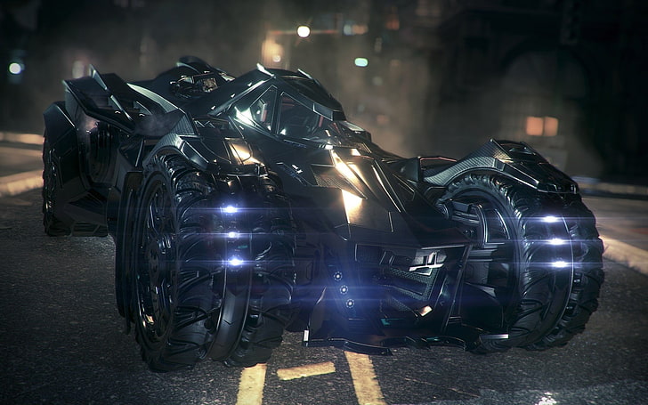 Batman Arkham Knight Prototype Batmobile, illuminated, batman, animal wildlife, horse Free HD Wallpaper