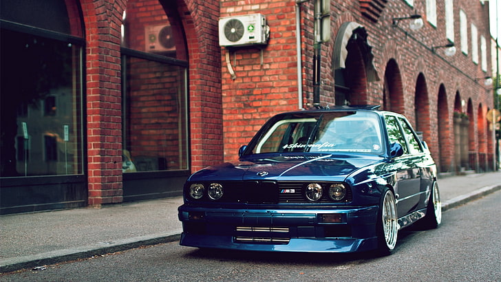 BMW E30 M3, automobiles, brick wall, e30, wall