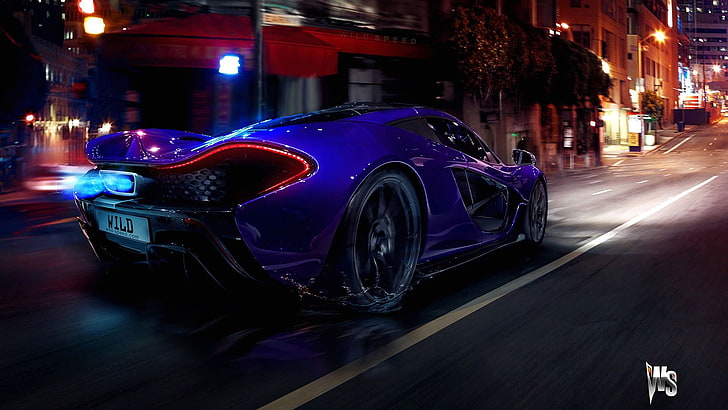 British Supercars, headlight, mclaren p1, speed, road Free HD Wallpaper