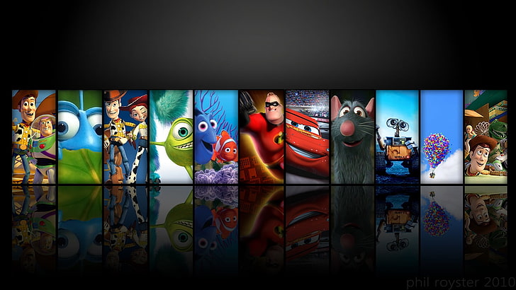 Cartoon Pixar Movies, choice, multi colored, walle, pattern Free HD Wallpaper