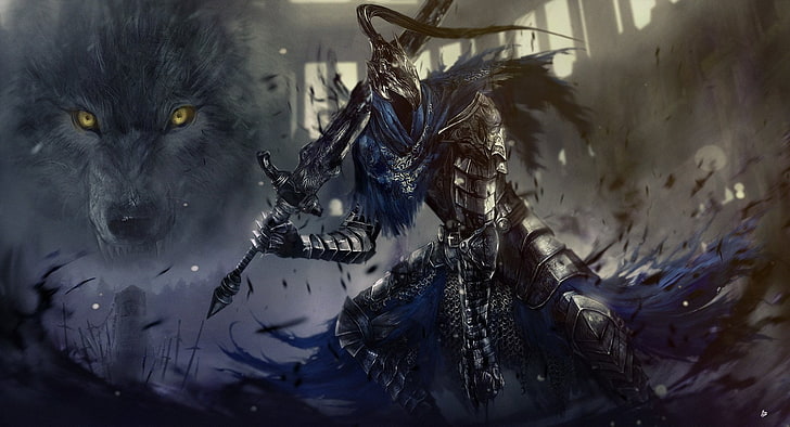 Dark Souls Wiki SIF, wolf, dark souls, artorias the abysswalker, sif dark soul Free HD Wallpaper