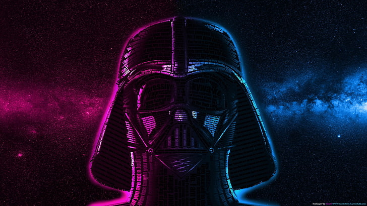 Darth Vader Avatar, stars, blue, space, wars