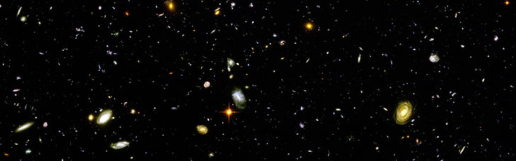 Hubble Ultra Deep Field 2021, green color, no people, illuminated, outdoors Free HD Wallpaper