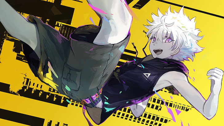 Hunter X Hunter Title, killua zoldyck, anime, hunter x hunter Free HD Wallpaper