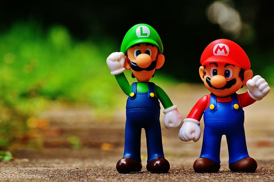 Mario and Luigi Costumes, video game, marios brother luigi, cute, robot Free HD Wallpaper