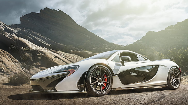 McLaren P1 Exhaust, land, mclaren p1, road trip, outdoors Free HD Wallpaper