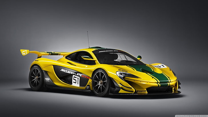 McLaren P1 GTR Track, wealth, gray background, sports car, gray Free HD Wallpaper