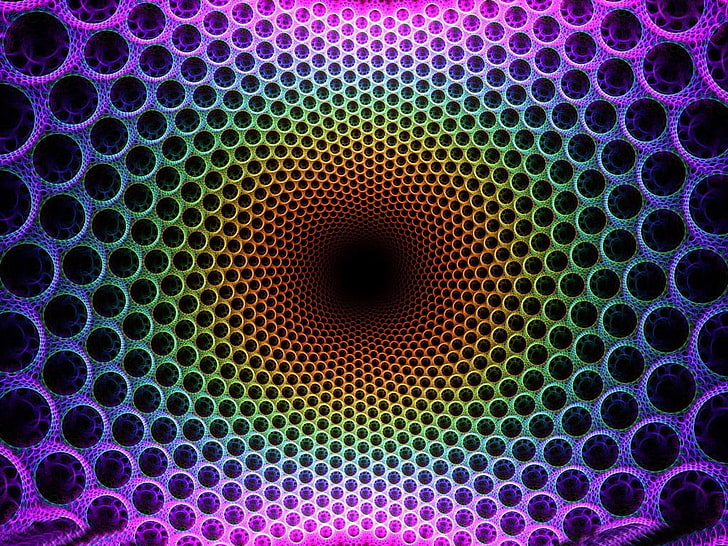 Optical Illusion Phone, circle, no people, shape, material Free HD Wallpaper