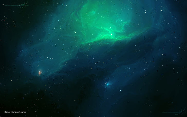 Orion Nebula Green, star  space, green, tylercreatesworlds, beauty in nature Free HD Wallpaper