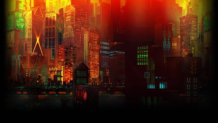 Pokemon Transistor, outdoors, architecture, dusk, built structure Free HD Wallpaper