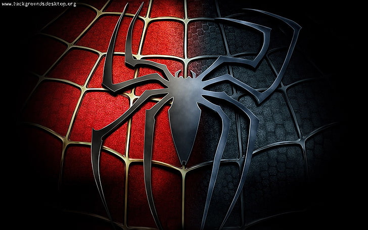 Red Spider-Man Logo, abstract, pattern, domestic room, night Free HD Wallpaper