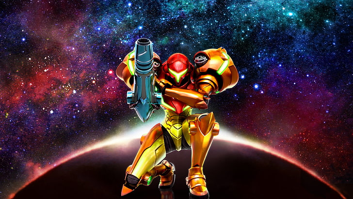 Robot Figures, samus aran, light  natural phenomenon, green color, astronomy Free HD Wallpaper