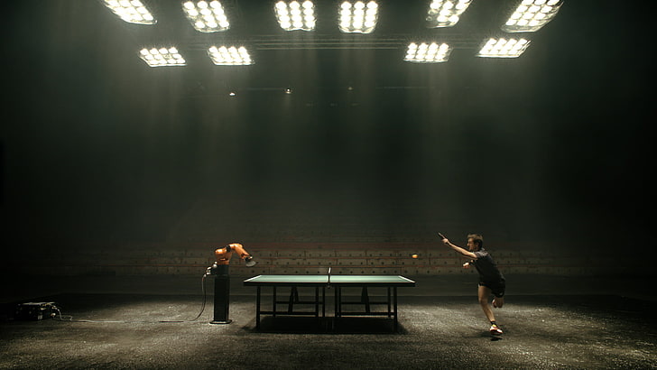 Table Tennis PPT, stage, real people, human arm, people Free HD Wallpaper