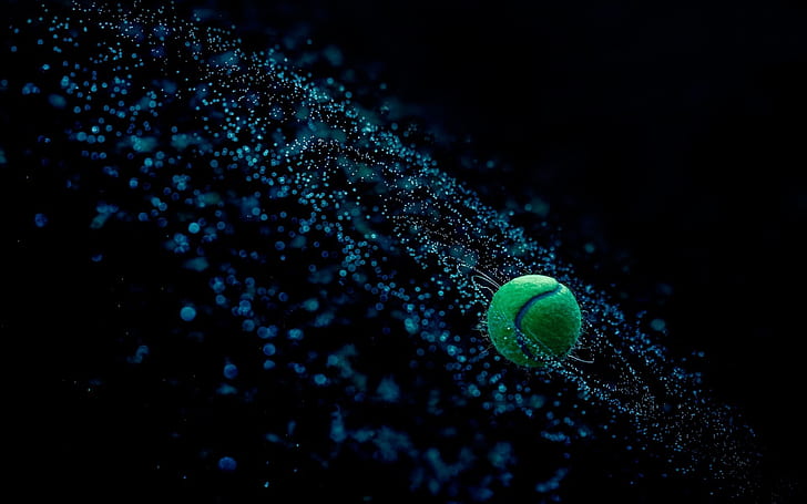 Tennis Ball Illustration, ball, tennis, fantasy, Tennis Free HD Wallpaper