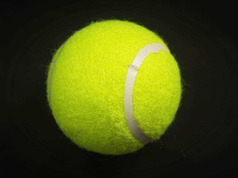 Tennis Ball Sticker, green color, recreational, color, studio shot Free HD Wallpaper