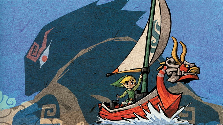 Wind Waker Characters, craft, sky, representation, mural