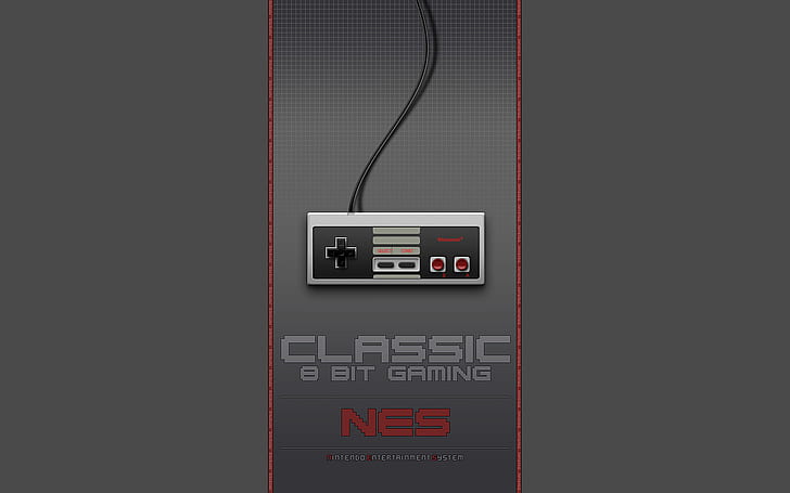 Xbox, nes, gray, controller, nintendo Free HD Wallpaper