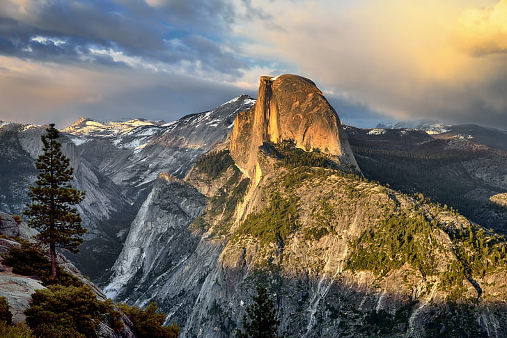 Yosemite National Park, portfolio, tenaya canyon, rock  object, time Free HD Wallpaper