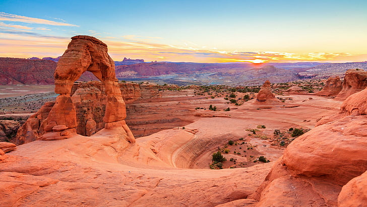 Arches National Park Hiking, sky, geology, butte, arches national park Free HD Wallpaper