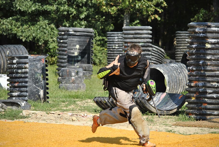 Best Paintball Fields, people, full length, the past, extreme Free HD Wallpaper