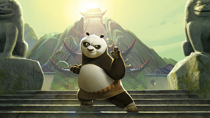 cartoon, best animation movies of 2015, kung fu panda 3 Free HD Wallpaper