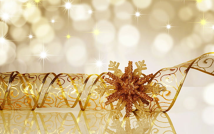 christmas, bokeh, new year, sparkles Free HD Wallpaper