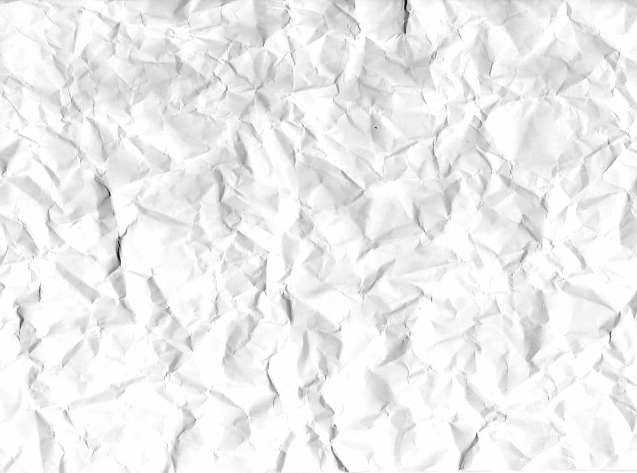 Crumpled Fabric, indoors, abstract, white color, pattern