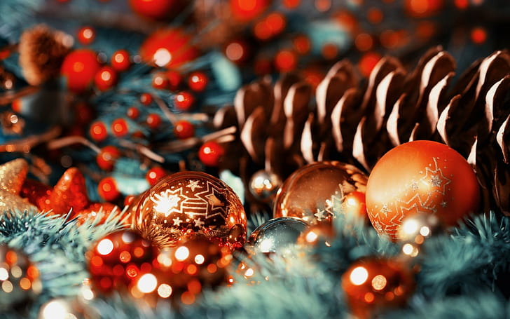 Elegant Christmas Tree Ornaments, christmas, ornaments, christmas ornaments, holidays Free HD Wallpaper