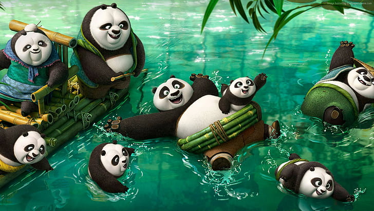 kung fu panda 3, po family Free HD Wallpaper