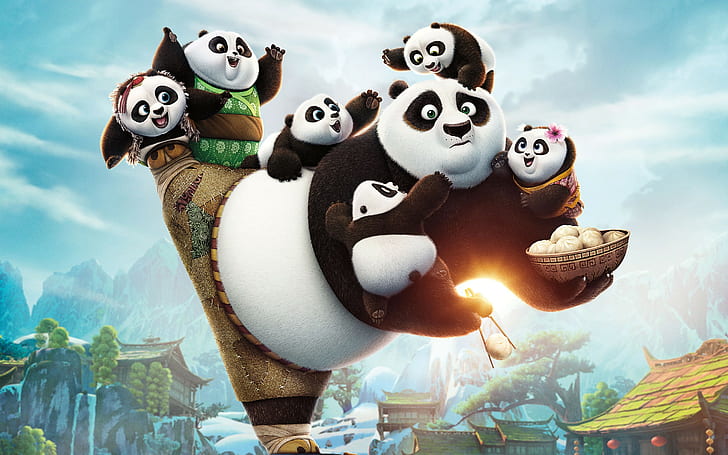 Kung Fu Panda 3 Soundtrack, kung fu panda 3, artwork, movies Free HD Wallpaper