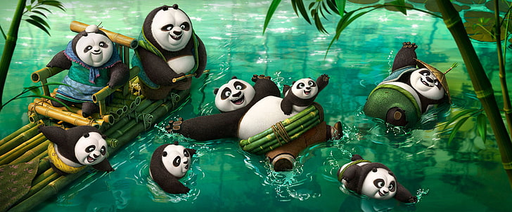 Kung Fu Panda 4, animation, kung fu panda, part, high angle view Free HD Wallpaper