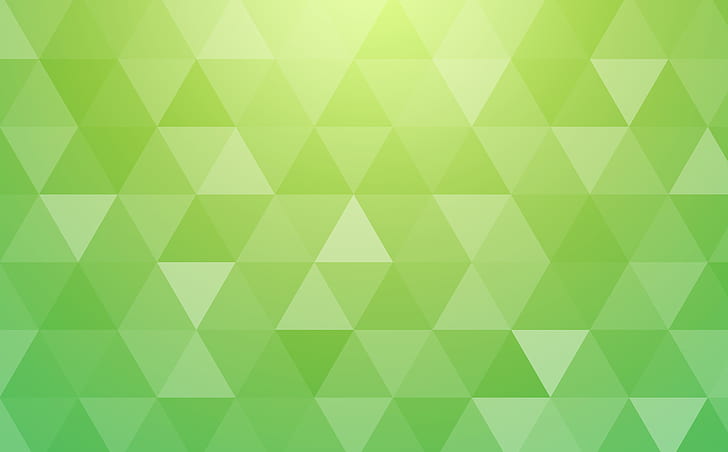 Light Green Design, polygons, bright, triangles, triangle