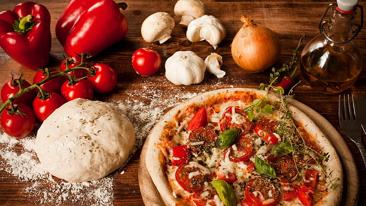 mediterranean food, dinner, indoors, olive oil Free HD Wallpaper
