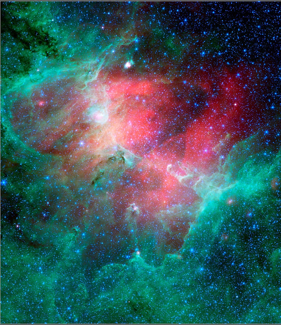 NGC 6611, illuminated, multi colored, mystery, dust