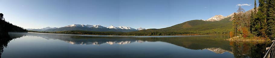 Old Faithful Inn Yellowstone National Park, water, outdoors, panoramic, no people Free HD Wallpaper