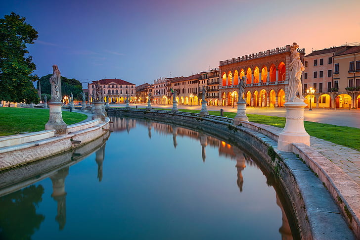 Padua History, italy, prato della valle, square prato della valle, padova Free HD Wallpaper