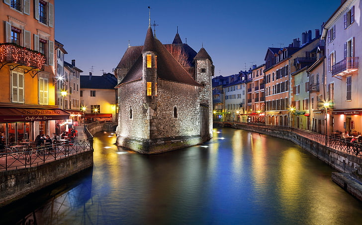 Palais de l'Isle in Annecy, venice, home,, annecy, france Free HD Wallpaper