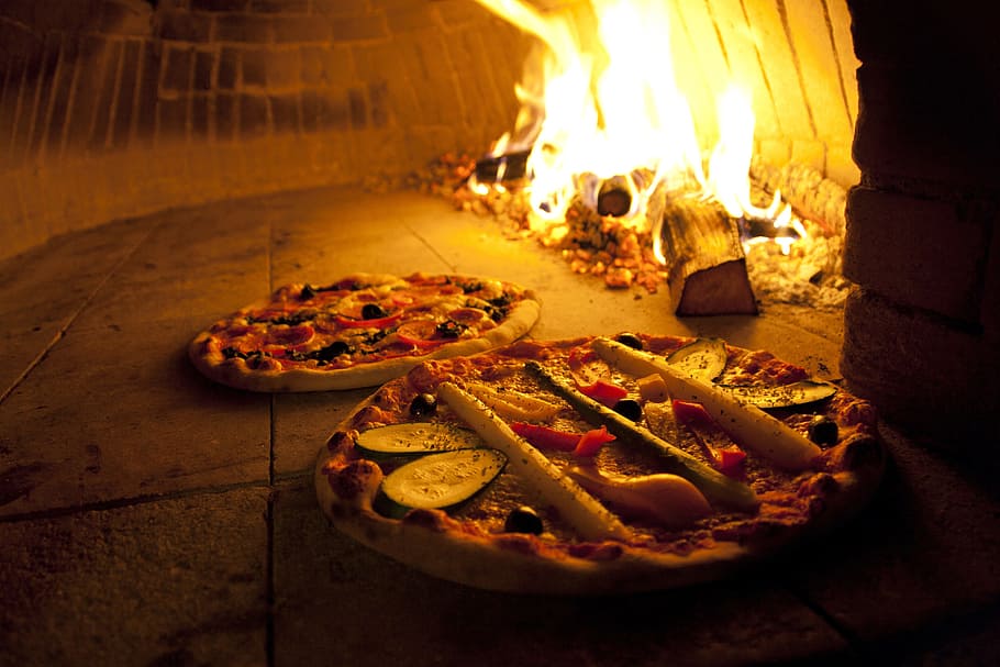 Pizza, no people, freshness, grilled, color image Free HD Wallpaper